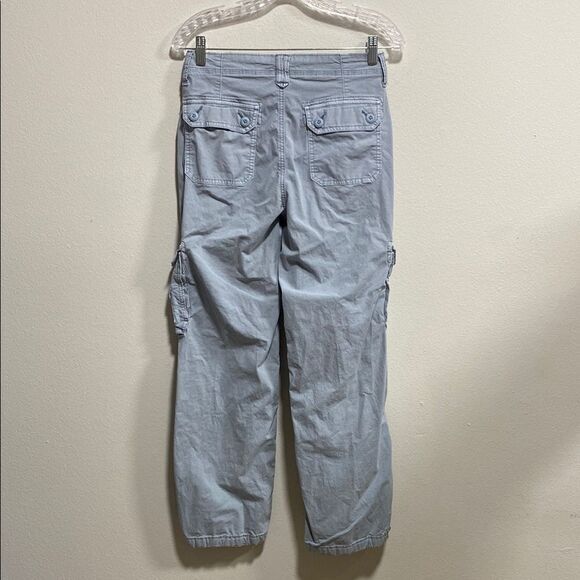 American Eagle Blue Cargo Pants Women’s Size 4 – Stretch Utility AE 1977 - Picture 4 of 14